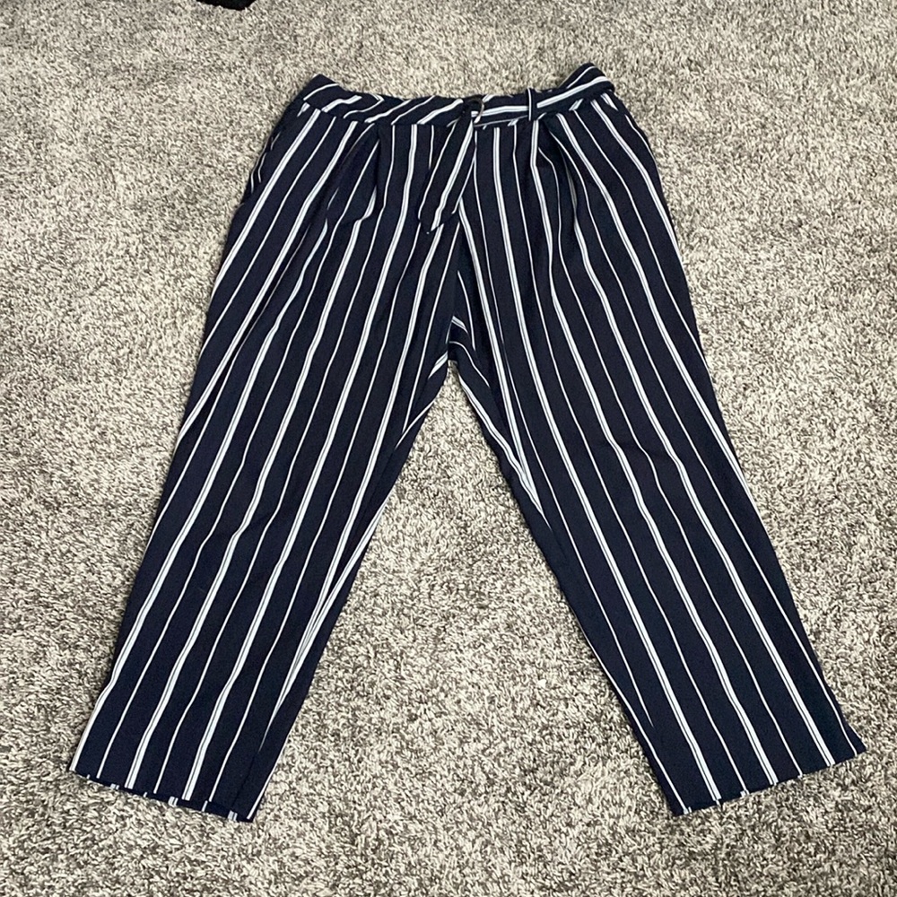 Nine Eight vertical striped pants